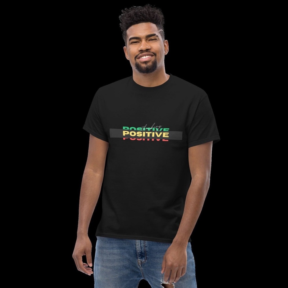 Black Positive Graphic T-Shirt